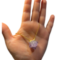 Collar rosa drusa amatista