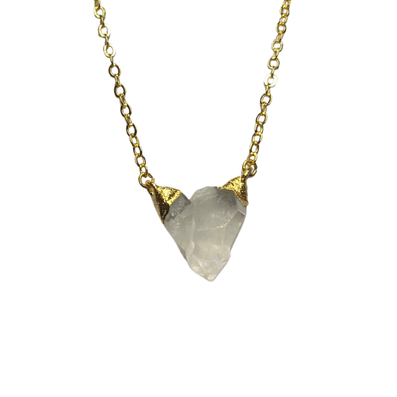 Collar drusa de cuarzo cristal