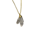 Collar drusa de cuarzo cristal
