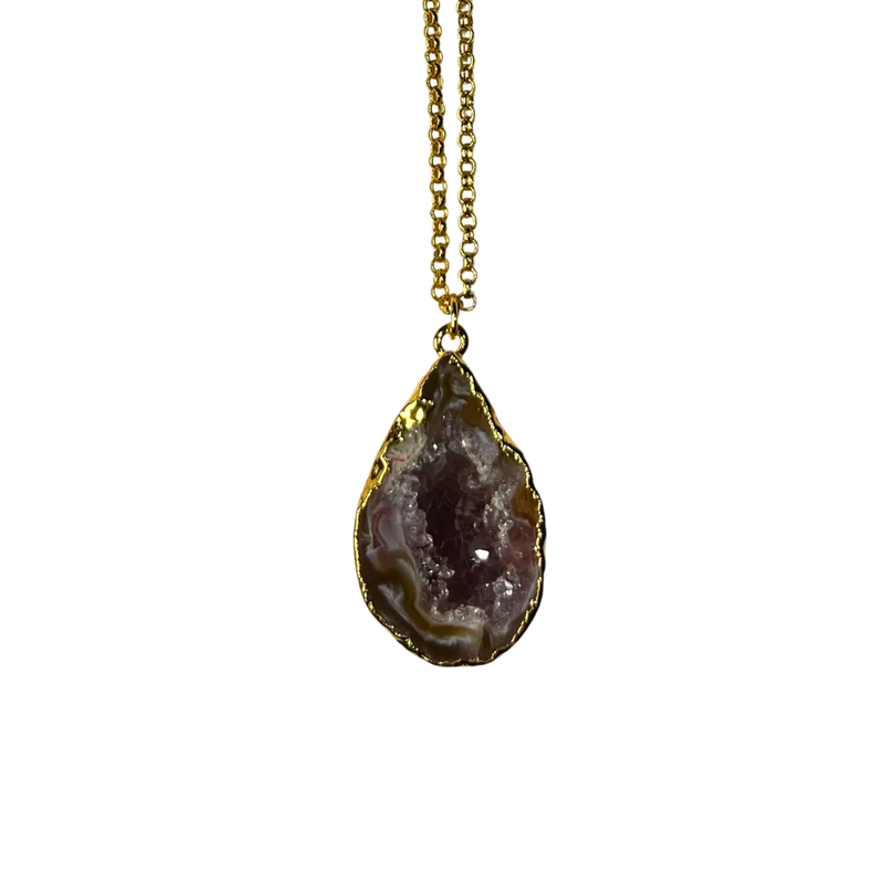 Collar Geoda de ágata cueva