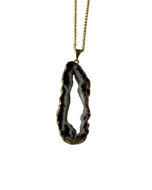Collar Geoda de ágata