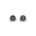 Aretes drusa de amatista