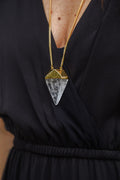 Collar Diamante XL Cuarzo Cristal